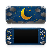 TACKY DESIGN Nintendo Switch Lite Skin Wrap | Clouds Starry Lunar Blue Sky Moon 3M Vinyl Full Cover - Tackydesign