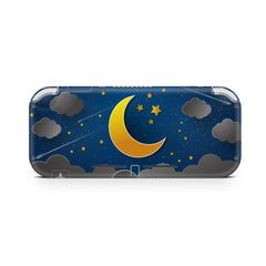 TACKY DESIGN Nintendo Switch Lite Skin Wrap | Clouds Starry Lunar Blue Sky Moon 3M Vinyl Full Cover - Tackydesign