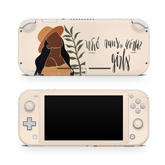 TACKY DESIGN Nintendo Switch Lite Skin Wrap | Cute Mother’s Day Pastel Beige 3M Vinyl Full Cover - Tackydesign