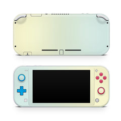 TACKY DESIGN Nintendo Switch Lite Skin Wrap | Iridescent Pastel Duo Color Blue & Yellow 3M Vinyl Full Cover - Tackydesign