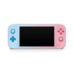 TACKY DESIGN Nintendo Switch Lite Skin Wrap | Iridescent Pastel Duo Color Pink & Baby Blue 3M Vinyl Full Cover - Tackydesign