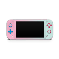 TACKY DESIGN Nintendo Switch Lite Skin Wrap | Iridescent Pastel Duo Color Pink & Green 3M Vinyl Full Cover - Tackydesign