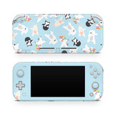 TACKY DESIGN Nintendo Switch Lite Skin Wrap | Kawaii Blue Animal 3M Vinyl Full Cover - Tackydesign
