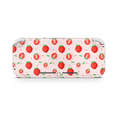 TACKY DESIGN Nintendo Switch Lite Skin Wrap | Kawaii Cute Strawberry Pastel Pink 3M Vinyl Full Cover - Tackydesign