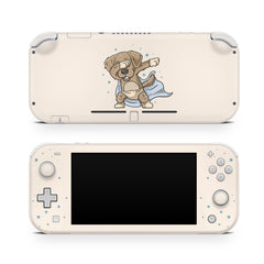 TACKY DESIGN Nintendo Switch Lite Skin Wrap | Kawaii Dog Dances 3M Vinyl Full Cover - Tackydesign