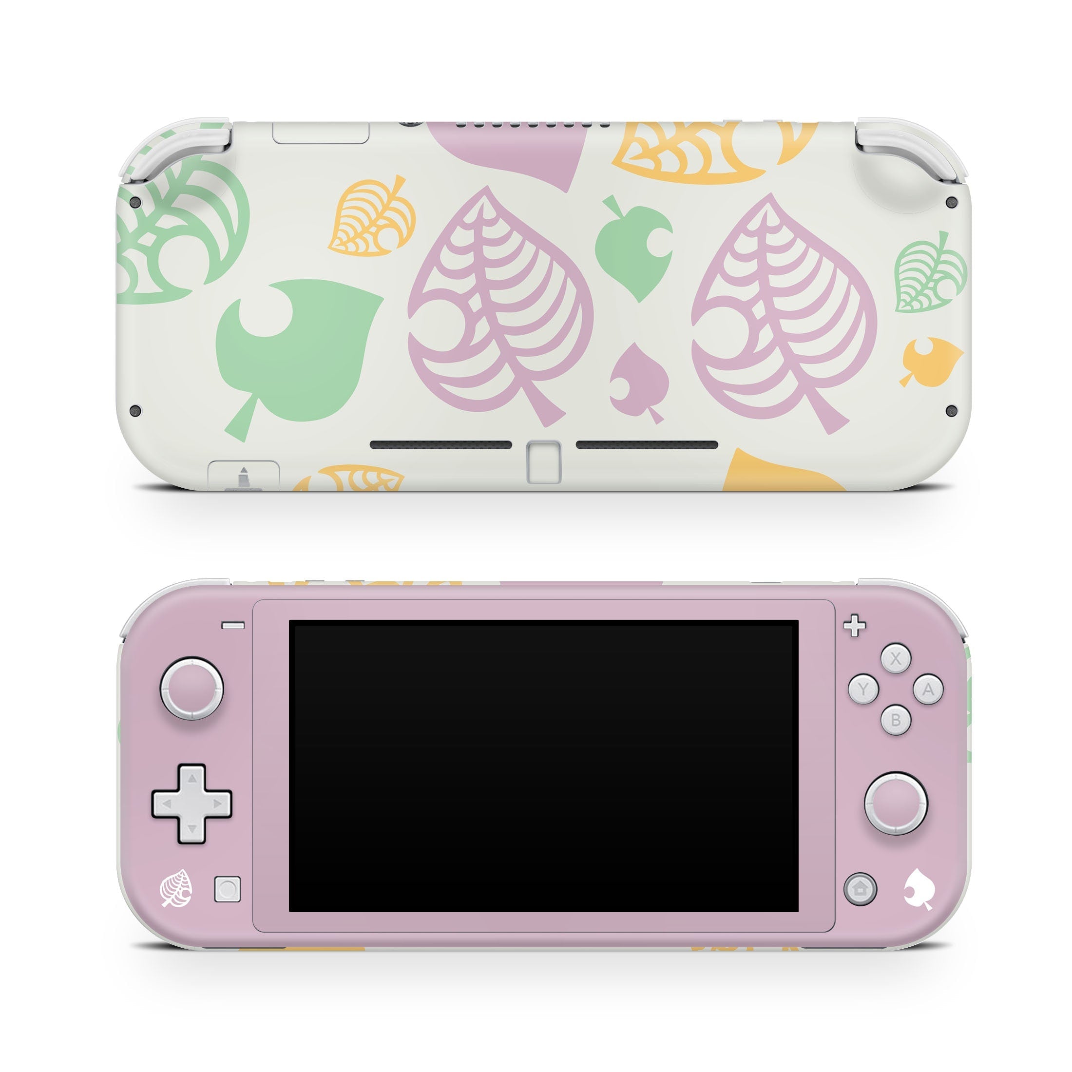 TACKY DESIGN Nintendo Switch Lite Skin Wrap | Leaf Pastel 3M Vinyl Full Cover - Tackydesign