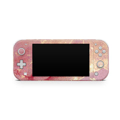 TACKY DESIGN Nintendo Switch Lite Skin Wrap | Marble Rose & Gold Abstract 3M Vinyl Full Cover - Tackydesign