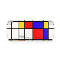 TACKY DESIGN Nintendo Switch Lite Skin Wrap | Mondrian Painting Art Abstract 3M Vinyl Full Cover - Tackydesign