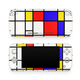 TACKY DESIGN Nintendo Switch Lite Skin Wrap | Mondrian Painting Art Abstract 3M Vinyl Full Cover - Tackydesign