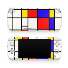 TACKY DESIGN Nintendo Switch Lite Skin Wrap | Mondrian Painting Art Abstract 3M Vinyl Full Cover - Tackydesign