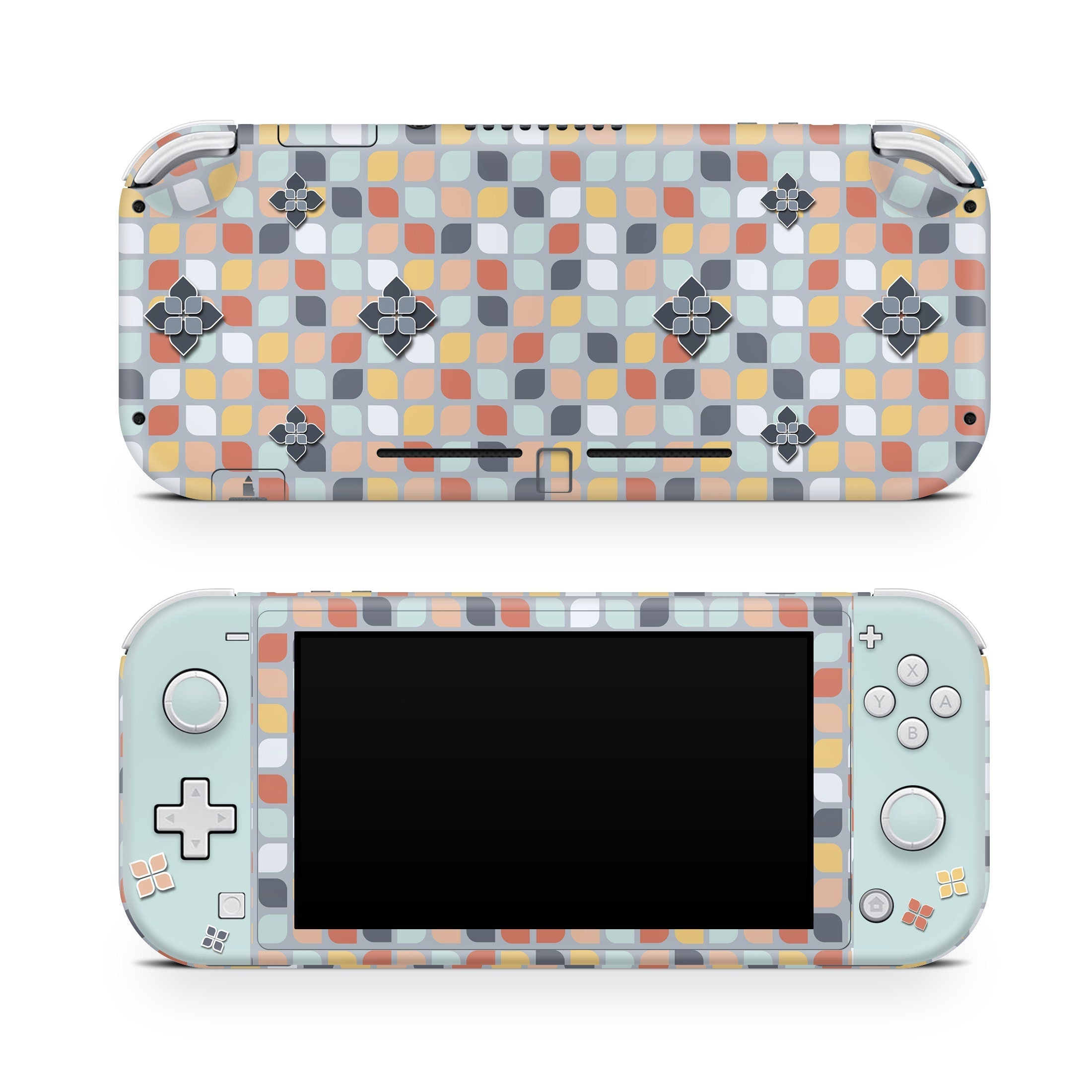 TACKY DESIGN Nintendo Switch Lite Skin Wrap | Mosaic Blue 3M Vinyl Full Cover - Tackydesign