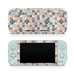 TACKY DESIGN Nintendo Switch Lite Skin Wrap | Mosaic Blue 3M Vinyl Full Cover - Tackydesign