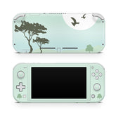 TACKY DESIGN Nintendo Switch Lite Skin Wrap | Pastel Blue Jungle 3M Vinyl Full Cover - Tackydesign