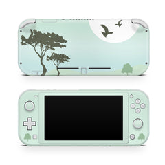 TACKY DESIGN Nintendo Switch Lite Skin Wrap | Pastel Blue Jungle 3M Vinyl Full Cover - Tackydesign