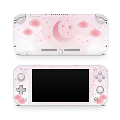 TACKY DESIGN Nintendo Switch Lite Skin Wrap | Pastel Clouds Starry Lunar Pink Sky 3M Vinyl Full Cover - Tackydesign