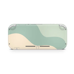 TACKY DESIGN Nintendo Switch Lite Skin Wrap | Pastel Color Blocking Colorwave Green 3M Vinyl Full Cover - Tackydesign