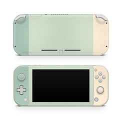 TACKY DESIGN Nintendo Switch Lite Skin Wrap | Pastel Colorwave Color Blocking Green 3M Vinyl Full Cover - Tackydesign