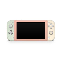 TACKY DESIGN Nintendo Switch Lite Skin Wrap | Pastel Colorwave Color Blocking Orange 3M Vinyl Full Cover - Tackydesign