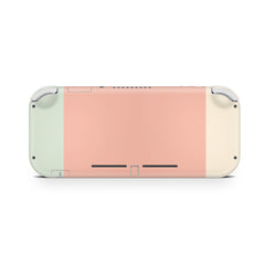 TACKY DESIGN Nintendo Switch Lite Skin Wrap | Pastel Colorwave Color Blocking Orange 3M Vinyl Full Cover - Tackydesign