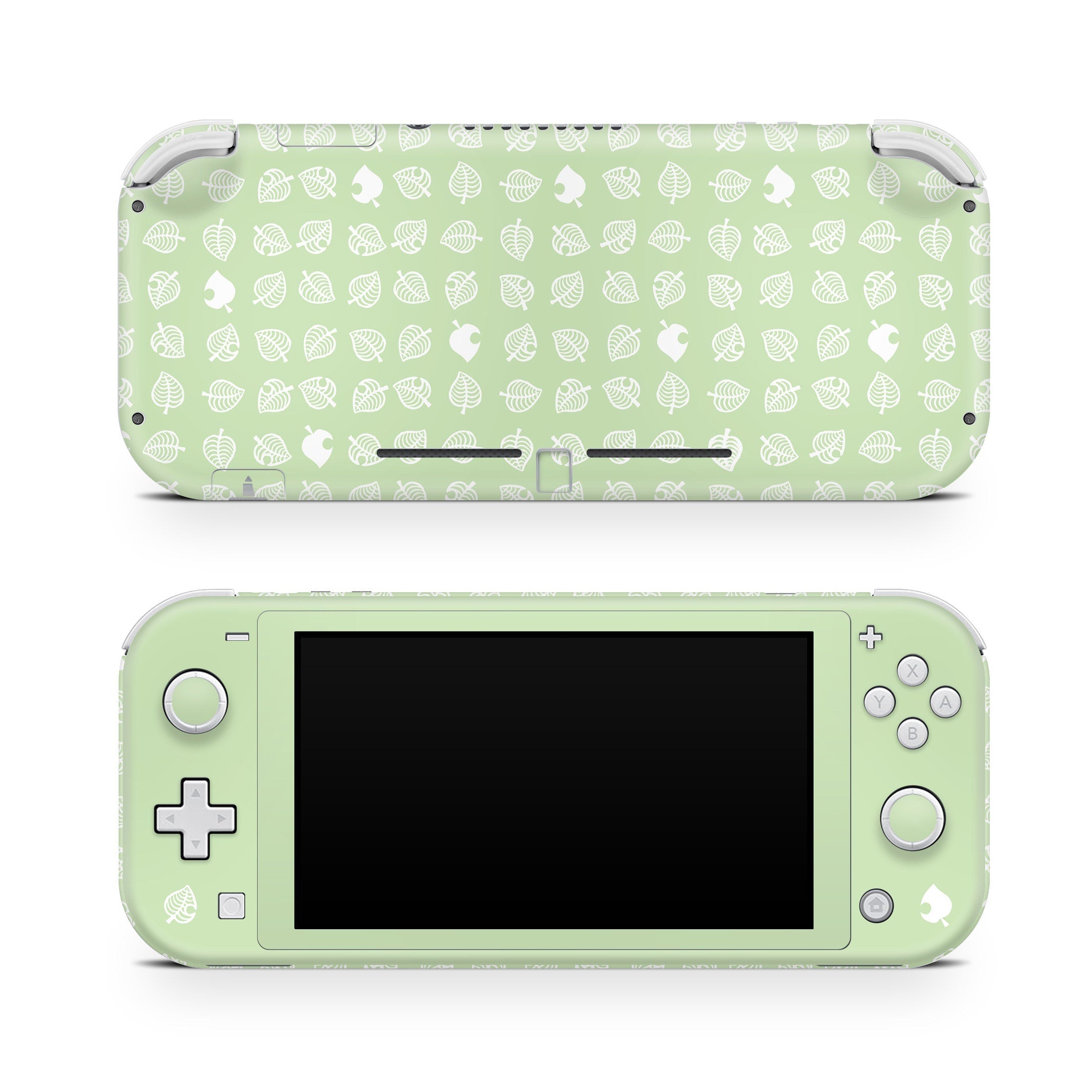 TACKY DESIGN Nintendo Switch Lite Skin Wrap | Pastel Green Leaf 3M Vinyl Full Cover - Tackydesign