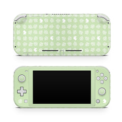 TACKY DESIGN Nintendo Switch Lite Skin Wrap | Pastel Green Leaf 3M Vinyl Full Cover - Tackydesign