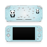 TACKY DESIGN Nintendo Switch Lite Skin Wrap | Pastel Panda Blue 3M Vinyl Full Cover - Tackydesign