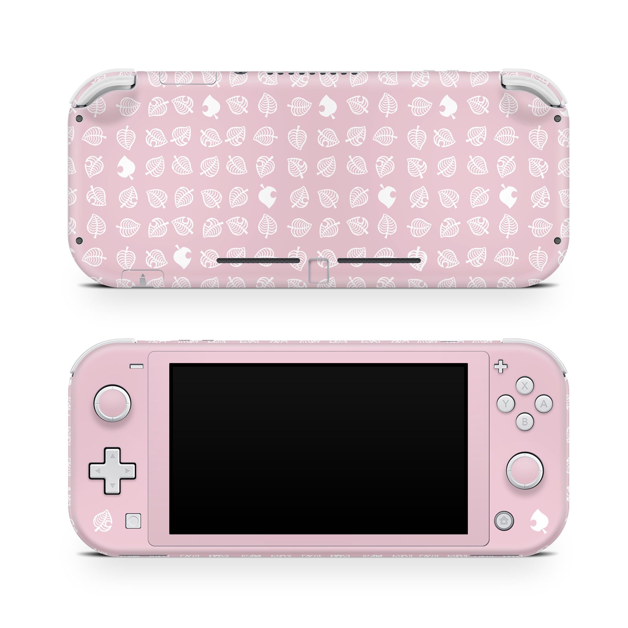 TACKY DESIGN Nintendo Switch Lite Skin Wrap | Pastel Pink Leaf 3M Vinyl Full Cover - Tackydesign