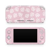 TACKY DESIGN Nintendo Switch Lite Skin Wrap | Pastel Pink Leaves 3M Vinyl Full Cover - Tackydesign