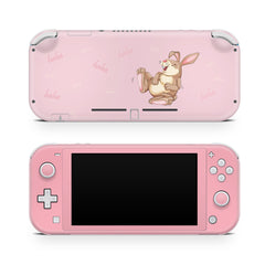 TACKY DESIGN Nintendo Switch Lite Skin Wrap | Pastel Pink Rabbit Anime 3M Vinyl Full Cover - Tackydesign