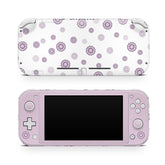 TACKY DESIGN Nintendo Switch Lite Skin Wrap | Pastel Purple Flower 3M Vinyl Full Cover - Tackydesign