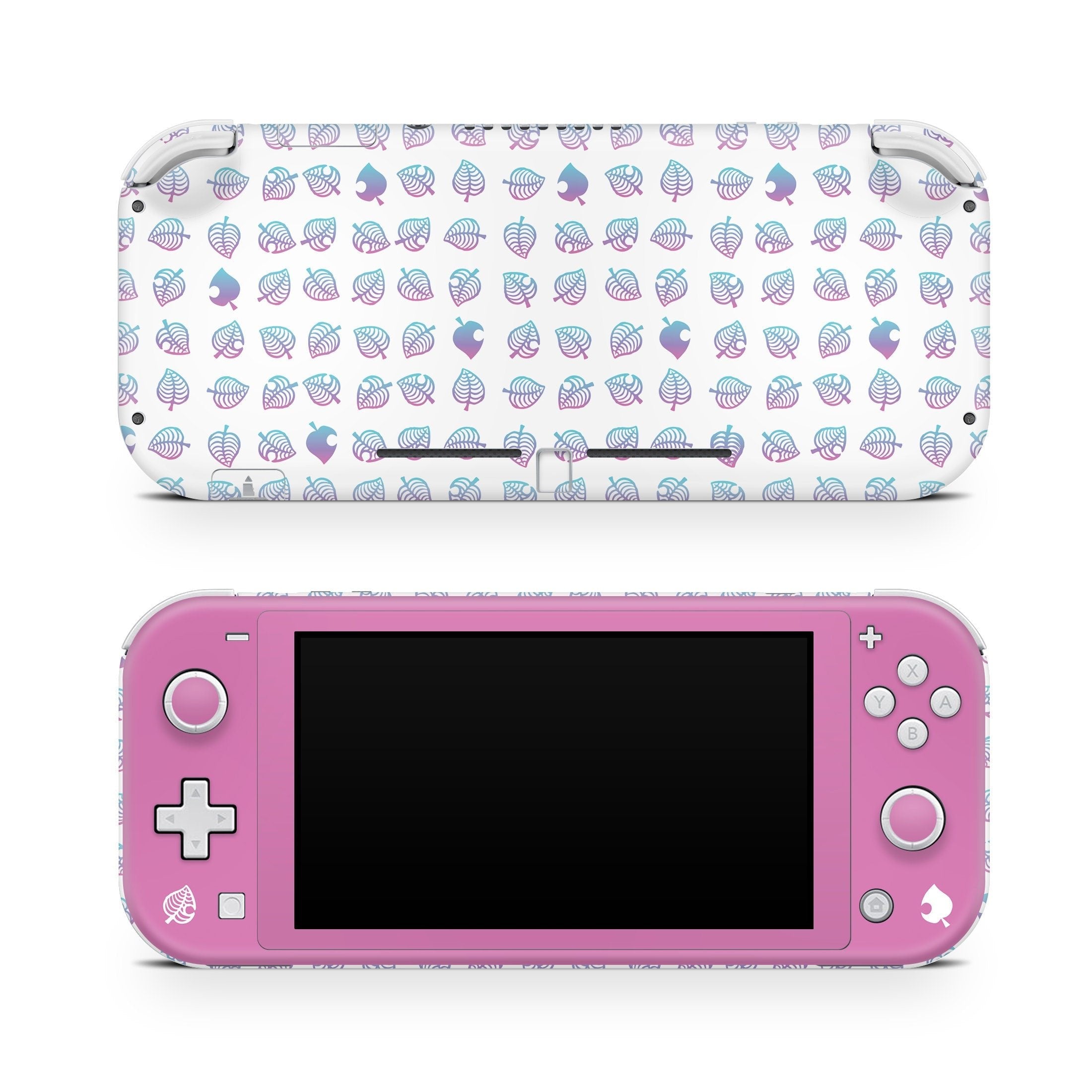 TACKY DESIGN Nintendo Switch Lite Skin Wrap | Pastel Purple Leaf 3M Vinyl Full Cover - Tackydesign