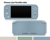 TACKY DESIGN Nintendo Switch Lite Skin Wrap | Pastel Solid Color Blue, Green & Off - White 3M Vinyl Full Cover - Tackydesign