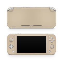 TACKY DESIGN Nintendo Switch Lite Skin Wrap | Pastel Solid Color Brown, Beige & Peach 3M Vinyl Full Cover - Tackydesign