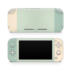 TACKY DESIGN Nintendo Switch Lite Skin Wrap | Pastel Solid Color Colorwave Green Color Blocking 3M Vinyl Full Cover - Tackydesign