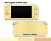 TACKY DESIGN Nintendo Switch Lite Skin Wrap | Pastel Solid Color Yellow & Orange 3M Vinyl Full Cover - Tackydesign