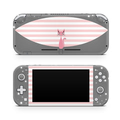 TACKY DESIGN Nintendo Switch Lite Skin Wrap | Pink Cat 3M Vinyl Full Cover - Tackydesign
