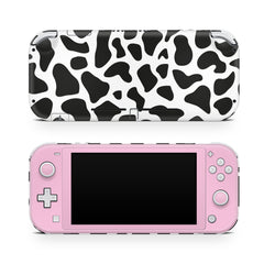 TACKY DESIGN Nintendo Switch Lite Skin Wrap | Pink Leopard & Cow Print 3M Vinyl Full Cover - Tackydesign