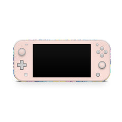 TACKY DESIGN Nintendo Switch Lite Skin Wrap | Pink Watercolor Flowers Blossom 3M Vinyl Full Cover - Tackydesign