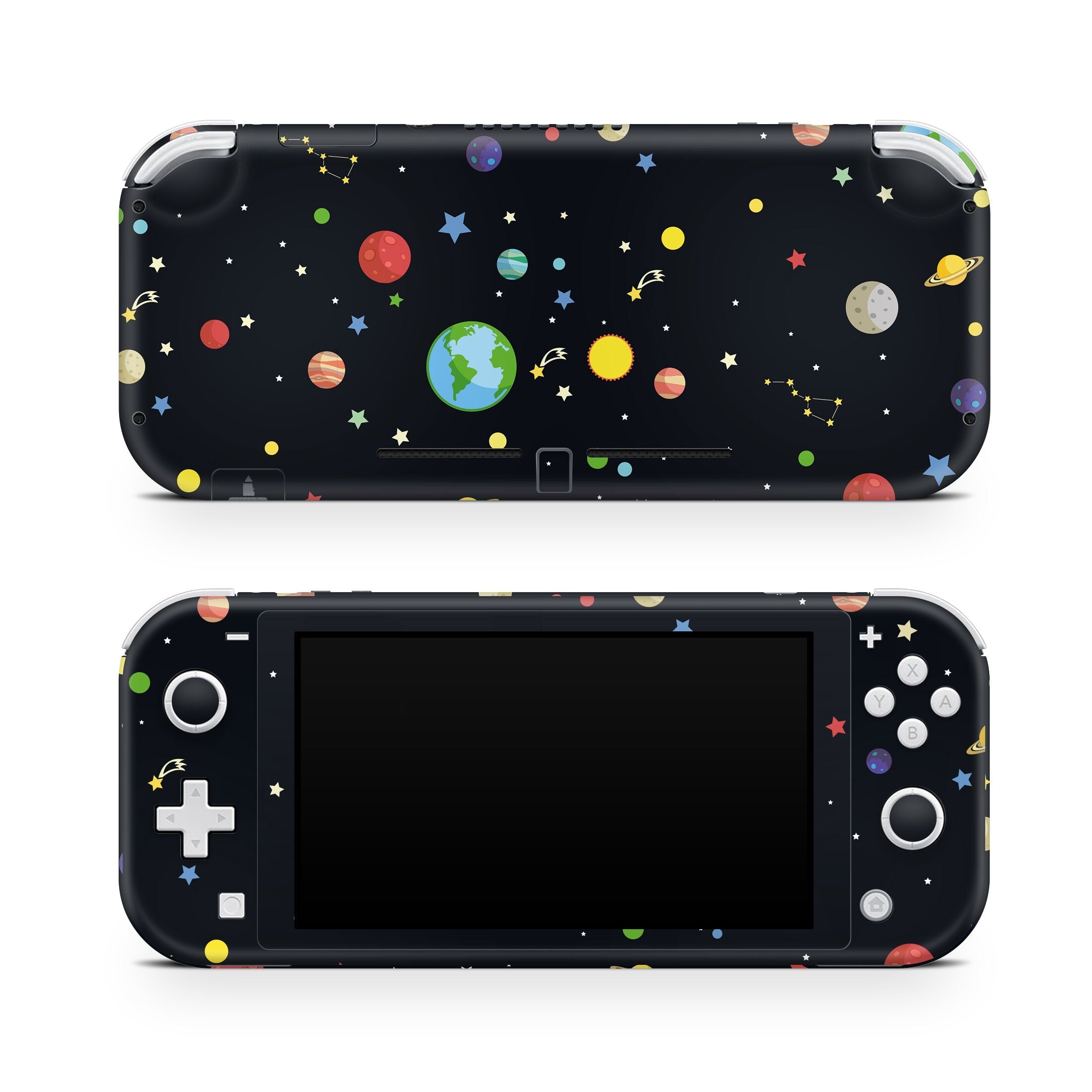 TACKY DESIGN Nintendo Switch Lite Skin Wrap | Planets Galaxy 3M Vinyl Full Cover - Tackydesign