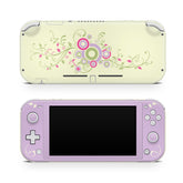 TACKY DESIGN Nintendo Switch Lite Skin Wrap | Purple Flowers 3M Vinyl Full Cover - Tackydesign