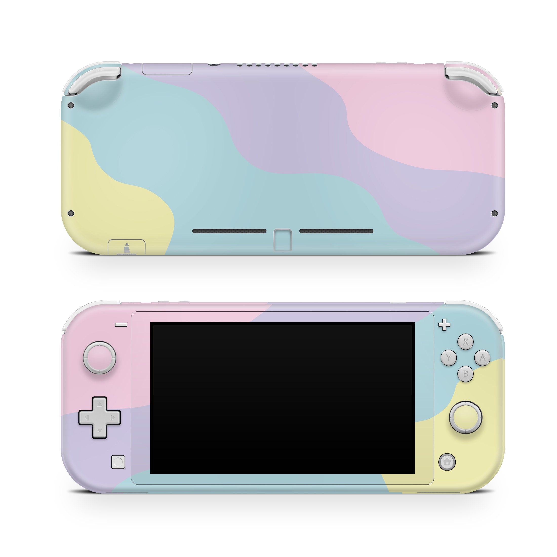 TACKY DESIGN Nintendo Switch Lite Skin Wrap | Retro Pastel Colorwave 3M Vinyl Full Cover - Tackydesign