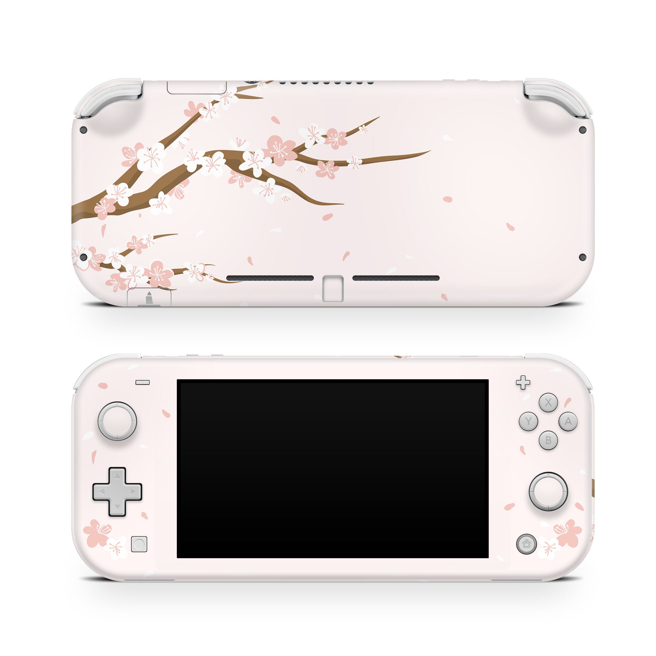 TACKY DESIGN Nintendo Switch Lite Skin Wrap | Sakura Beige Cherry Blossom 3M Vinyl Full Cover - Tackydesign