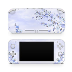 TACKY DESIGN Nintendo Switch Lite Skin Wrap | Sakura Blue Cherry Blossom 3M Vinyl Full Cover - Tackydesign