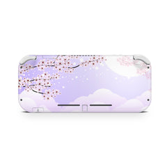 TACKY DESIGN Nintendo Switch Lite Skin Wrap | Sakura Purple Lilac Cherry Blossom 3M Vinyl Full Cover - Tackydesign