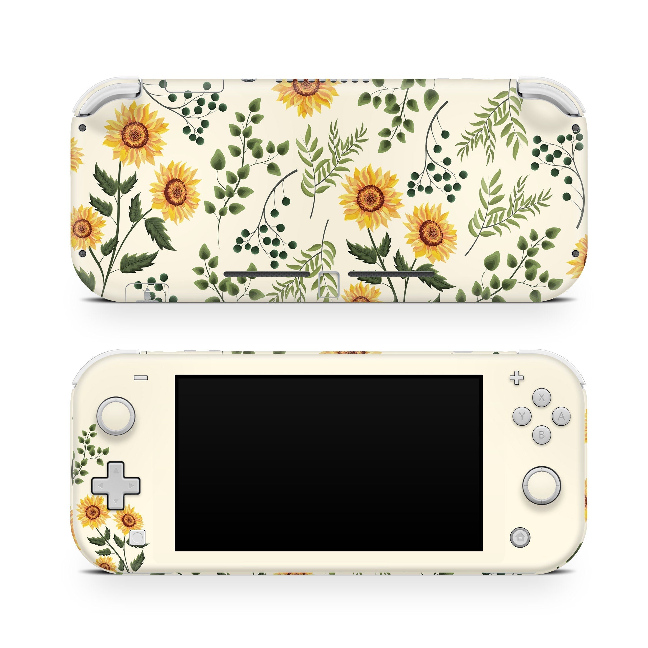 TACKY DESIGN Nintendo Switch Lite Skin Wrap | Sunflowers Blossom 3M Vinyl Full Cover - Tackydesign