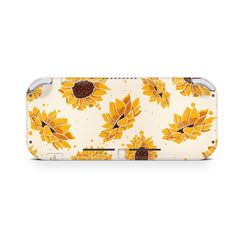 TACKY DESIGN Nintendo Switch Lite Skin Wrap | Sunflowers Pastel Pink 3M Vinyl Full Cover - Tackydesign