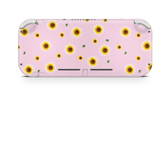 TACKY DESIGN Nintendo Switch Lite Skin Wrap | Sunflowers Pastel Pink 3M Vinyl Full Cover - Tackydesign
