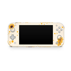 TACKY DESIGN Nintendo Switch Lite Skin Wrap | Sunflowers Pastel Pink 3M Vinyl Full Cover - Tackydesign