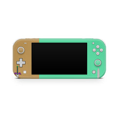 TACKY DESIGN Nintendo Switch Lite Skin Wrap | The Legend Green & Brown Colorwave 3M Vinyl Full Cover - Tackydesign