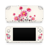 TACKY DESIGN Nintendo Switch Lite Skin Wrap | Watercolor Flower Blossom 3M Vinyl Full Cover - Tackydesign